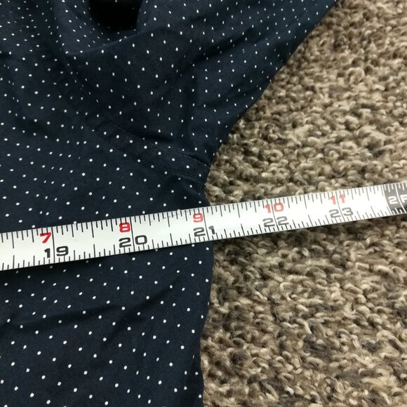 Outerknown Shirt Organic Cotton Polka Dot Navy Blue L/S Button Up Mens Small - Picture 6 of 9